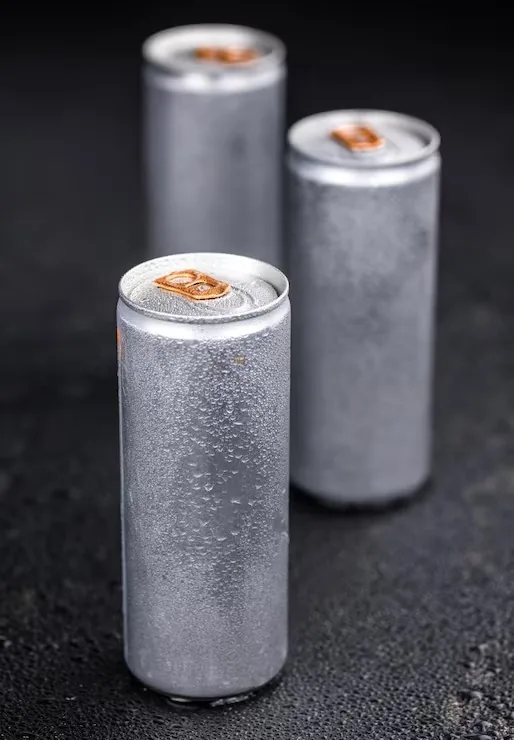 Chilled aluminum beverage cans