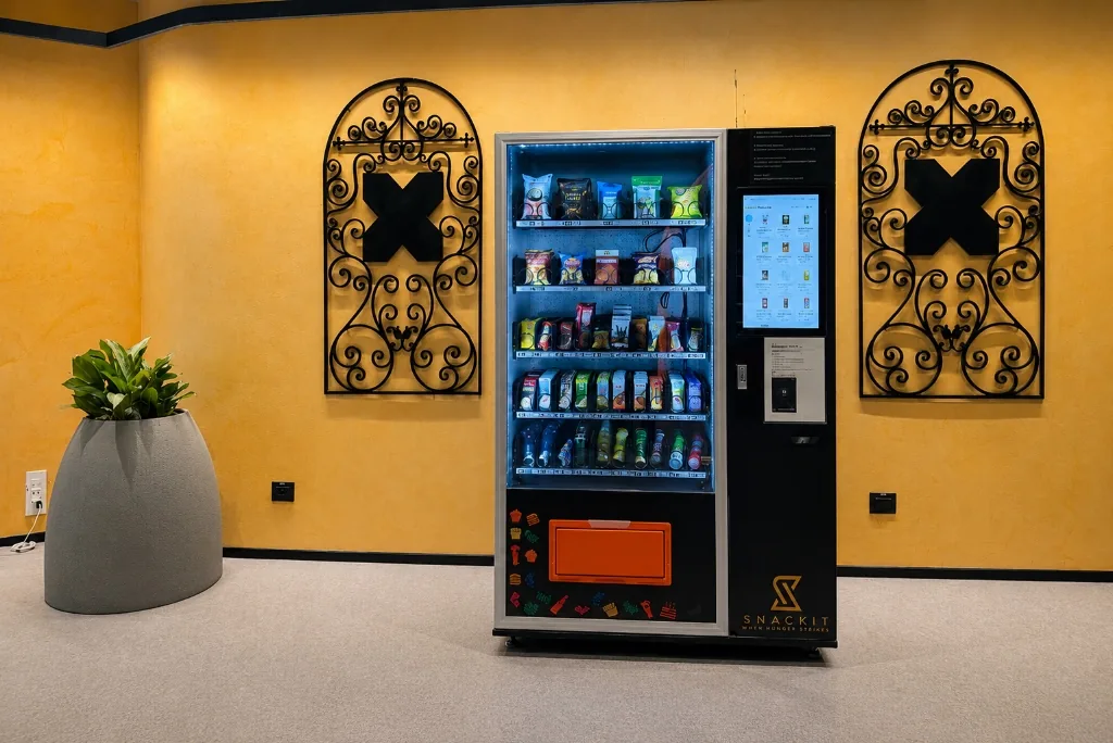 Snackit smart vending machine in office setting